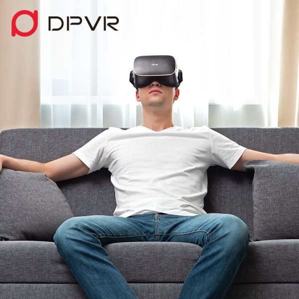 DPVR Virtual Reality Headset P1 man watching movie