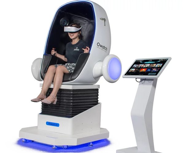 DPVR VR Headset used in virtual reality simulators