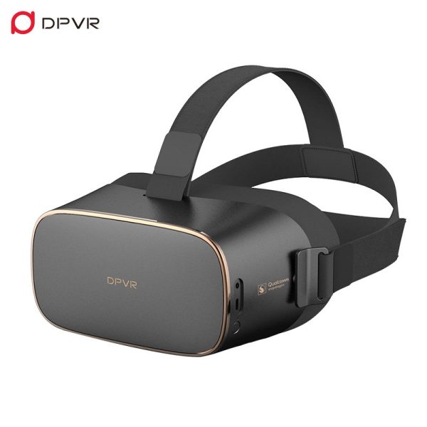 DPVR Virtual Reality Headset P1 Pro angle view black