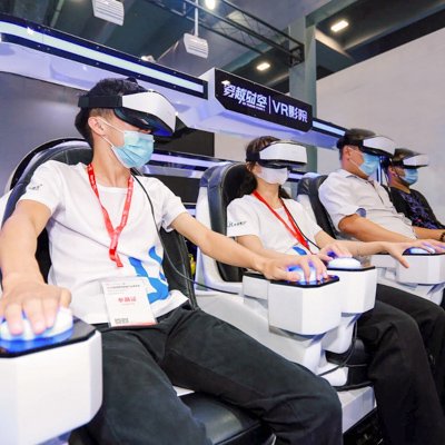 DPVR Virtual Reality Headsets used for motion simulators 4 seats