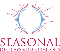 O logotipo da agência de exibições e decorações sazonais