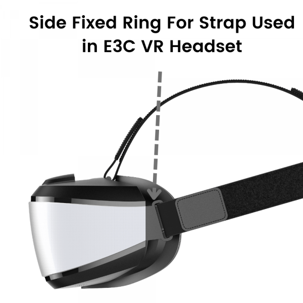 E3C-VRヘッドセットで使用されるストラップ用サイド固定リング