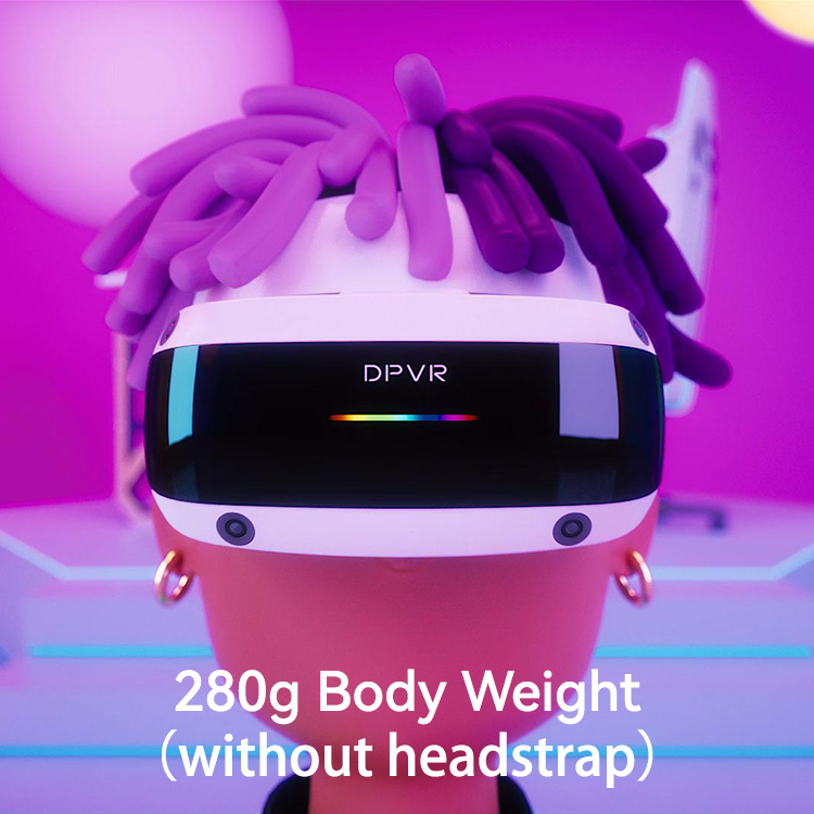 DPVR E4-280 body weight without headstrap